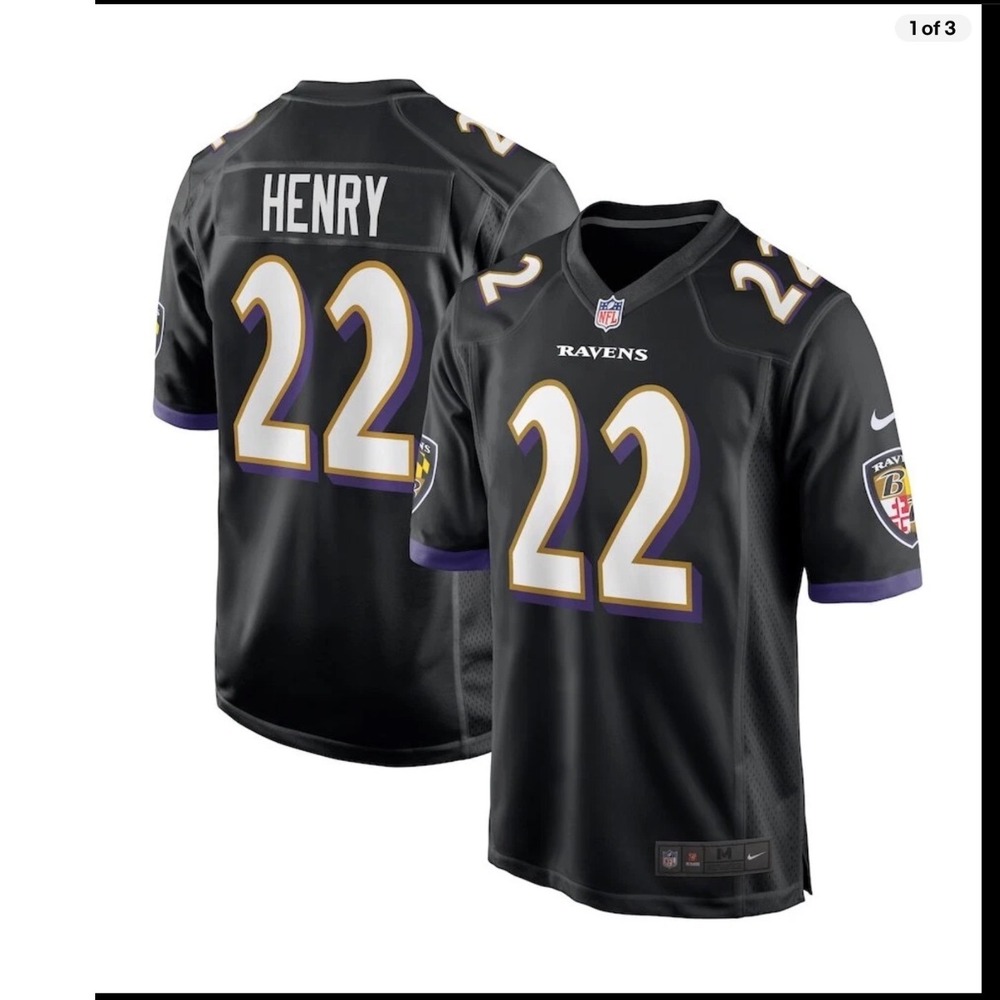 Nike Baltimore Ravens NFL Jersey Black Size XL New With‎ Tags